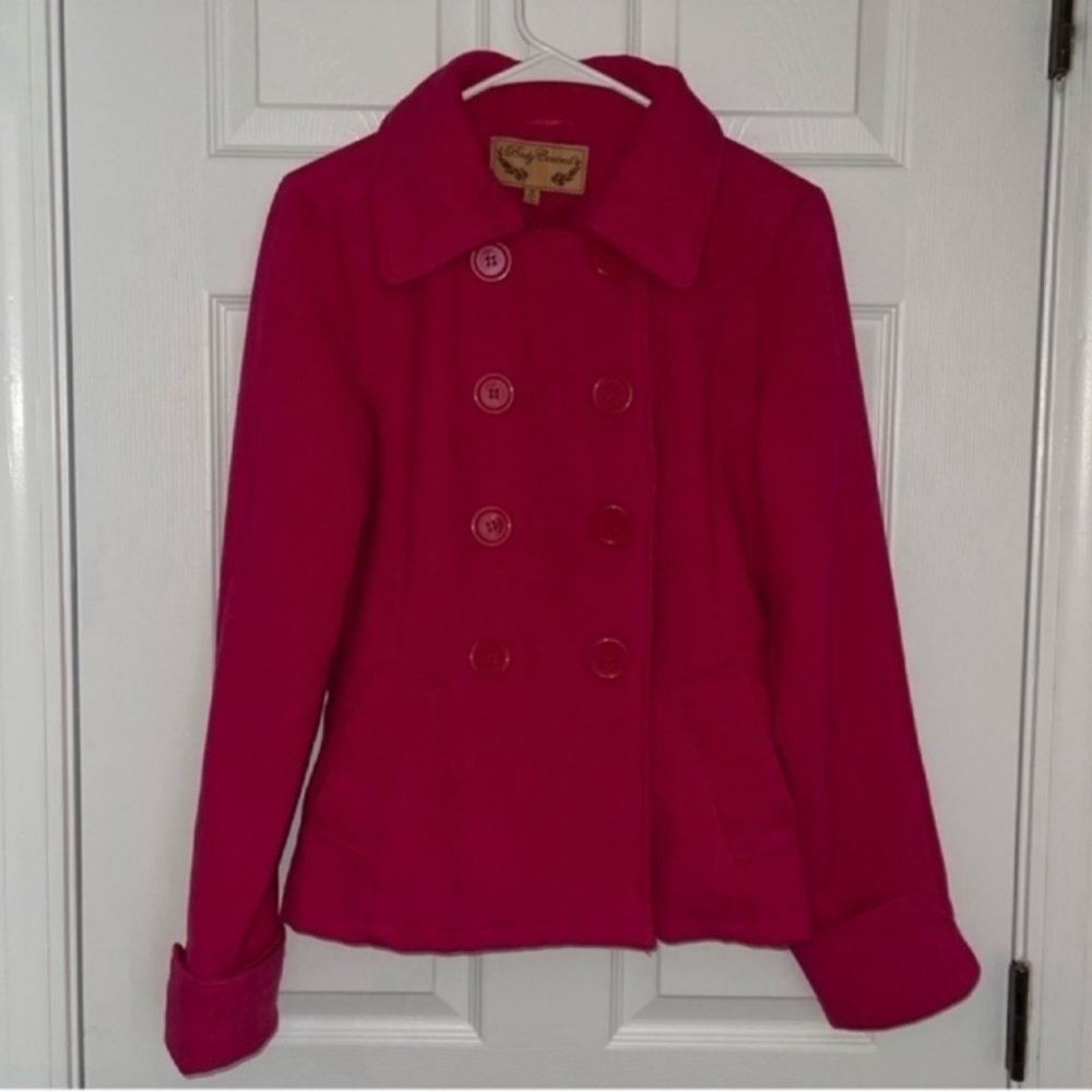 Pink pea coat